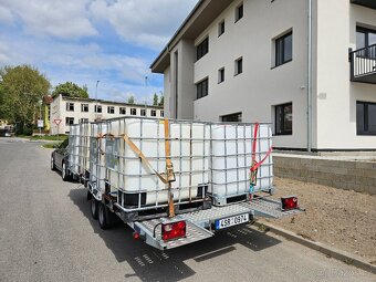 Nádrž na vodu 1000l - vyčištěný IBC kontejner 8 KS - 4