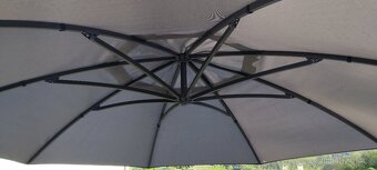 Slunečník Crystal 375 cm antracit - 4