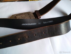 Pánský kožený opasek Jack and Jones - 4