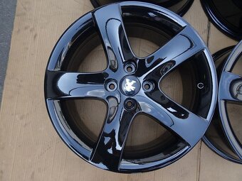 Alu disky černé origo Peugeot, 17", 4x108, ET 32, šíře 7,5J - 4