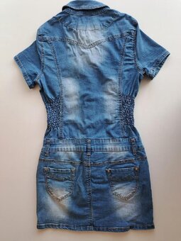 riflové mini šaty, zn. C-im-C Jeans, vel. S - 4