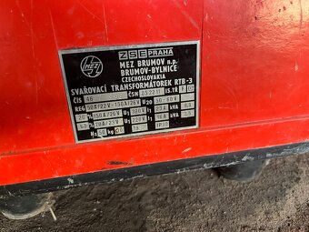 svářecí transformátor RTB-3 a usměrňovač UDA-160 MEZ Brumov - 4