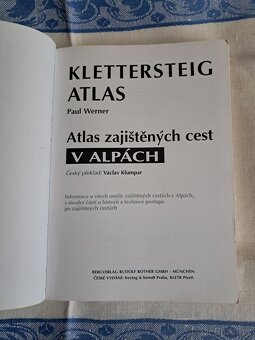 Prodám knihu KLETTERSTEIG ALPY - Paul Werner - 4