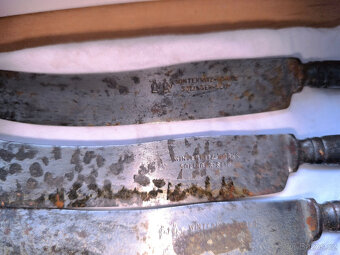 Staré příbory Rakousko Uhersko, rok 1900,staré nože,nůž - 4