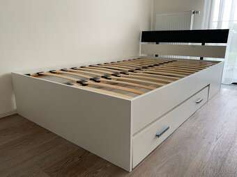 Postel 120 x 200 cm včetně matrace, s úložným prostorem - 4