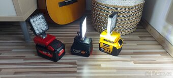 Svítilna Aku DeWALT+Milwaake+Bosch18V+2xUSB s nabíjením USB - 4
