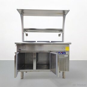Chladící bufetový stůl 130x84x180 cm - 4