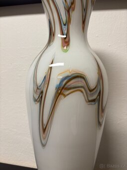 Autorské sklo - velká váza - 4