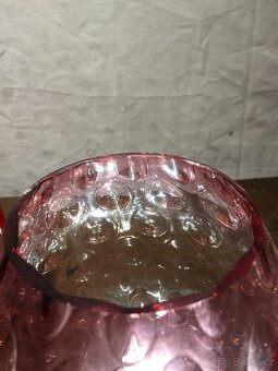 velká sklenice značená s bublinami ... Bohemia - 4