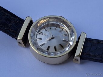 Dámské zlaté náramkové hodinky Omega 18K - 4