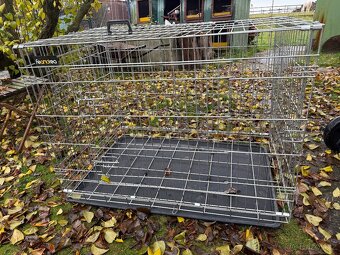 Klec pro psy Feandrea, XL, skládací, se 2 dvířky - 4