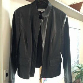 Černá dámská kožená bunda NEXT velikost 42 - 4