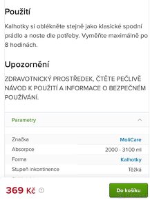 Pleny Hartmann - MoliCare mobile velikost M (natahovací) - 4
