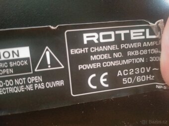 Koncovy zesilovac Rotel RKB-D8100 Audio Video Hifi - 4