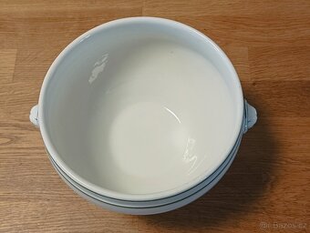 STAROŽITNÁ SECESNÍ PORCELÁNOVÁ MÍSA PIGOIS & JACQUET FRANCIE - 4