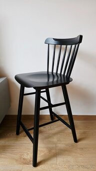 2× barová židle TON Ironica – Black Grain (černá) - 4