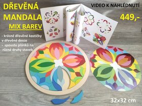 Dřevěná mandala- vkládačka - 4