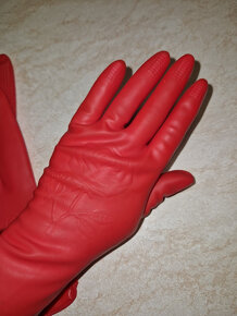 Latexové rukavice červené - 4