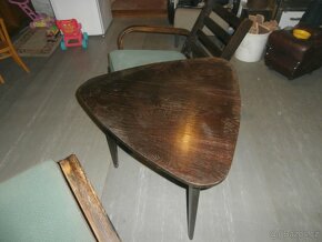 Retro křeslo Koželka Kropáček 2x + stolek - 4