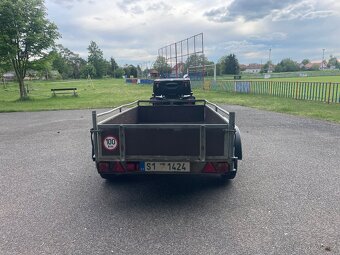 ✅Bržděný přívěs 2000 kg, 130x250 cm, nová podlaha, nová stk - 4
