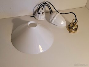porcelánová stahovačka, stahovací lustr. až 4 ks - 4