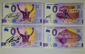 0€ / 0 euro suvenírová bankovka prítlač gold - výmena - 4