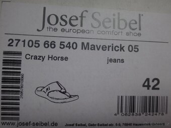 Kožené pánské žabky Josef Seibel v.42 - 4