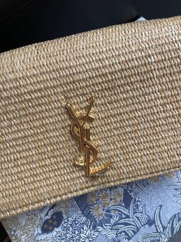 Letní slaměná crossbody kabelka YSL - 4