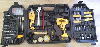 Sada nářadí AKU vrtačka + šroubovák + příslušenství - 4