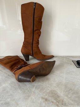 Kožené vysoké 37 - 4