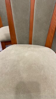 6× Jídelní židle – masivní dřevo, dobrý stav (možno jednat) - 4