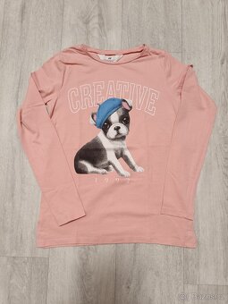 Různá trika s dlouhým rukávem vel. 134/140 - 4