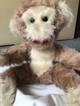 Retro plyšová opice, velká, Hamiro - 4