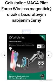 Cellularline MAG4 Pilot Force Wireless magnetický držák - 4