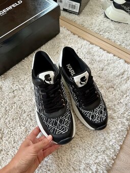 KARL LAGERFELD ČERNÉ TENISKY - 4