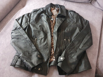 Rainbow Dámská černá koženková bunda vel. 40 nová - 4