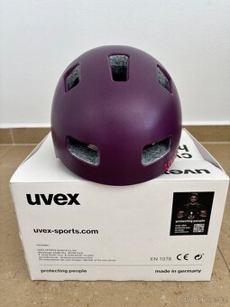 Dívčí cyklistická helma zn. UVEX, vel. 51-55 cm - 4