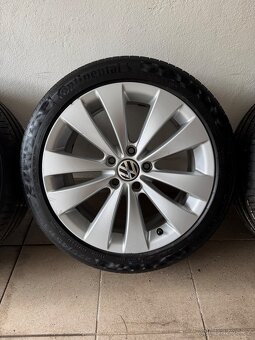 Alu kola VW 5x112 R17 225/45 letní pneu - 4