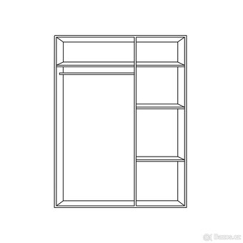 Skříň STYLIFE ATNI 135x199x58 cm – NOVÁ - 4