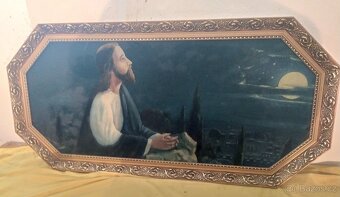 Nabízím sakrální obrazy ve větších zdobných rámech - 4