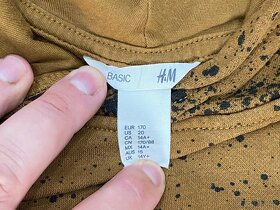Bavlněná mikina "H&M" s kapucí, vel. 170 EUR - 14+ - 4