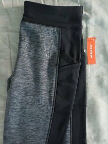 Fleecová mikina a termo legíny/ tepláky vel. 146/152 - 4