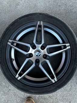 4x Alu kola 5x112 r17 +letní pneu - 4