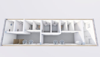 Sanitární modul 10x3 m s mužskou a ženskou sekci - 4