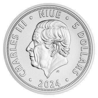 Stříbrná 2 OZ investiční mince Český lev 2024, ČÍSLOVANÁ - 4
