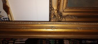 Starožitné zrcadlo Bidermeier - 4