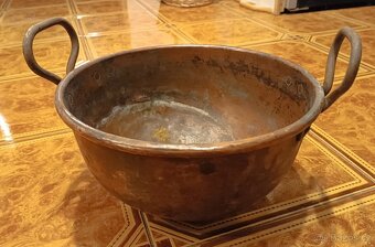 Měděný starý kotlík - 4