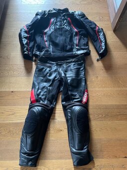 Kombinéza na motorku Dainese Ducati + letní kožená bunda - 4