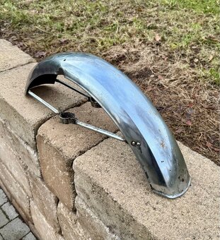 Jawa 350 634 638 - přední blatník chrom - 4