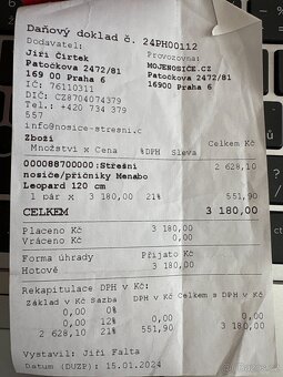 Střešní nosiče/příčníky MENABO LEOPARD 120 cm - 4